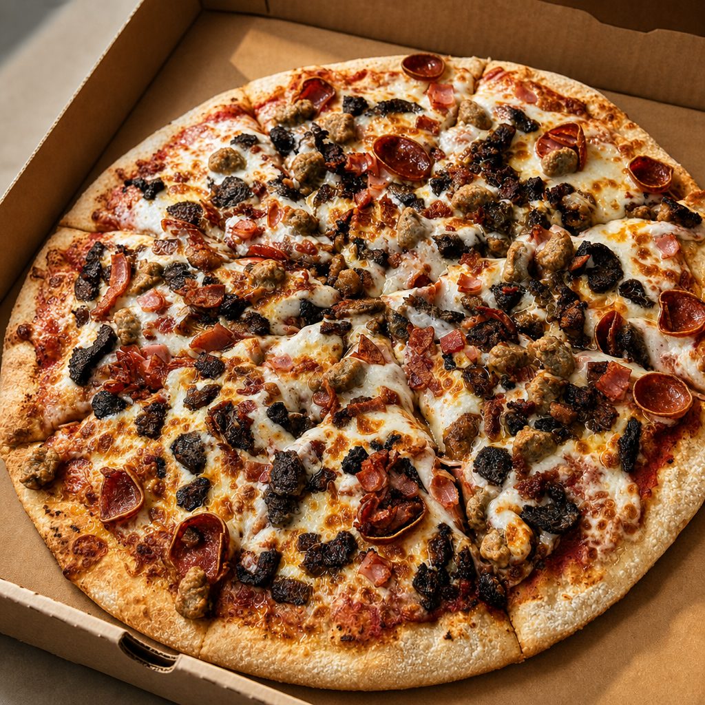 Meaty Cheesy-Pizza.
