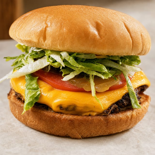 Single Patty Smash Burger.