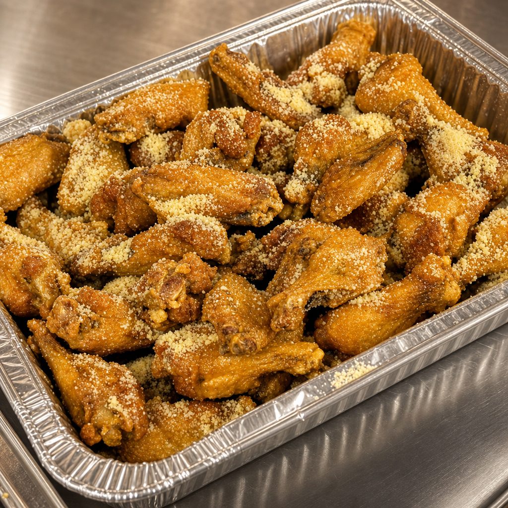 Traditional 100 CT Wings 6 Sauces.